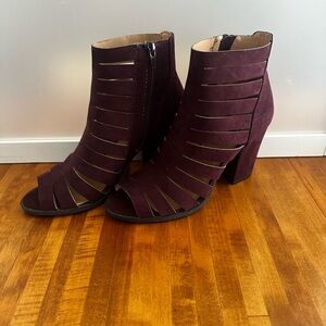 Brash Women ‘ High Block Heels Open Toe Sz 8.5